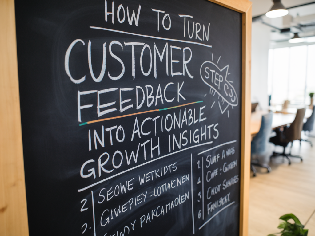 How to turn customer feedback into actionable growth insights